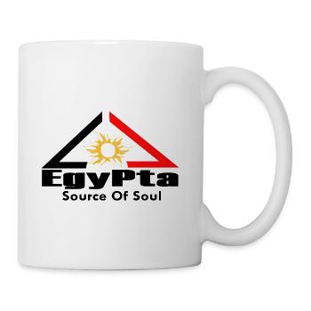 Solar Triangle Sun Emblem Egypt source of soul - Coffee/Tea Mug - white - Right