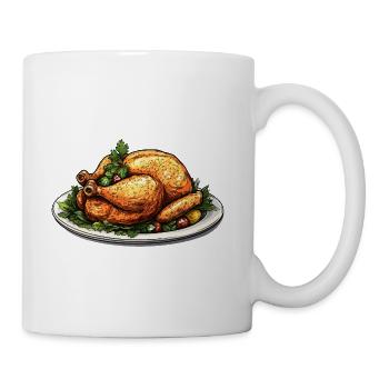 Heritage Roast Turkey Plate - Coffee/Tea Mug - white - Right