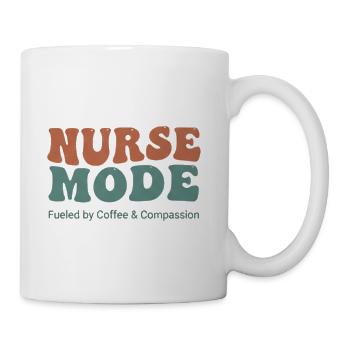 Nurse Mode Fueled by Coffee - Coffee/Tea Mug - white - Right