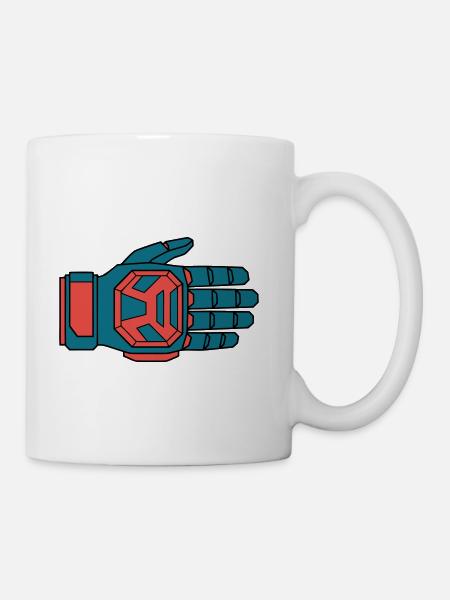 Secure Downhill Glove BMX Rider - Coffee/Tea Mug - white