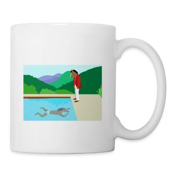 Minimal Horseman Fitted - Coffee/Tea Mug - white - Right