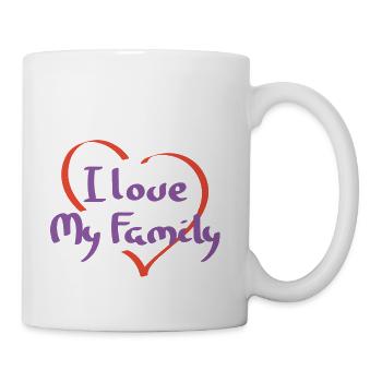 I Love My Family Reunion Relatives Sarcastic - Coffee/Tea Mug - white - Right