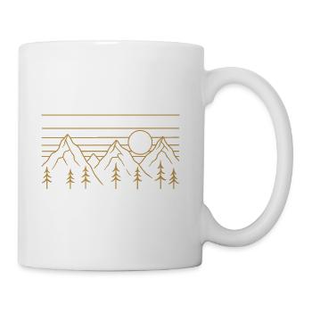 Nature Lines Golden Version - Coffee/Tea Mug - white - Right