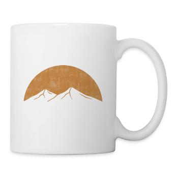 Mountains Golden Version - Coffee/Tea Mug - white - Right