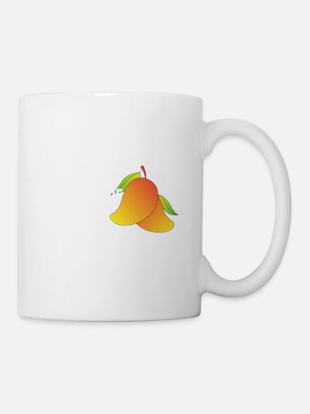 Mangoes Are A Bite Of Happiness - Coffee/Tea Mug - white