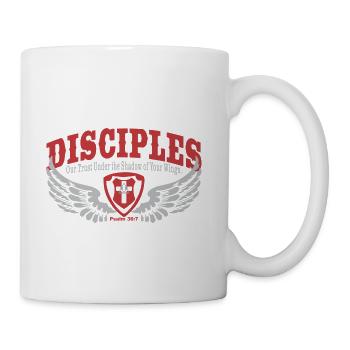 Disciples Shield And Wings Christian Bible - Coffee/Tea Mug - white - Right