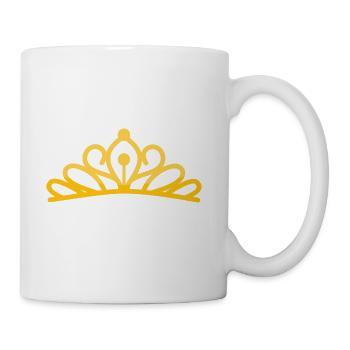 Golden Crown Shape - Coffee/Tea Mug - white - Right