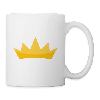 Golden Crown Shape - Coffee/Tea Mug - white - Right