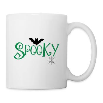 Spooky Design In Green - Coffee/Tea Mug - white - Right