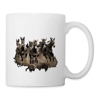Donkeys - Coffee/Tea Mug - white - Right
