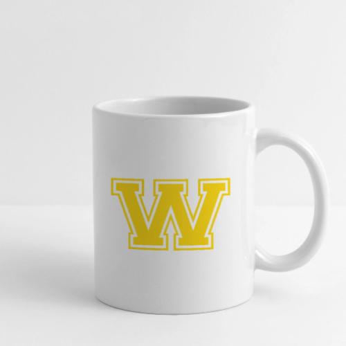 Letter W – Capital Athletic Alphabet Monogram - Coffee/Tea Mug