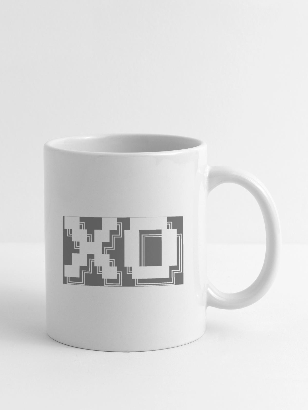 XO Pixel Art Tech - Coffee/Tea Mug - white - Right