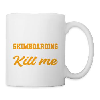 Day Without Skimboarding Risky Person Gift - Coffee/Tea Mug - white - Right