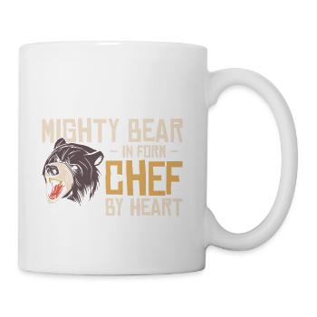 Chef Beast Animal Lover Bear Cooking Meals - Coffee/Tea Mug - white - Right