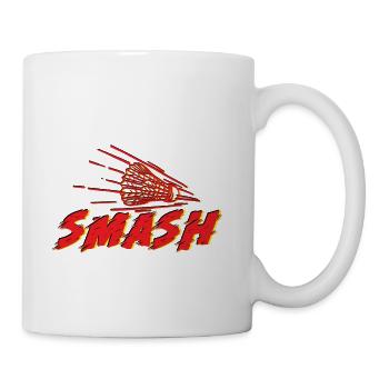Smash Badminton Badminton Fan Badminton Club - Coffee/Tea Mug - white - Right