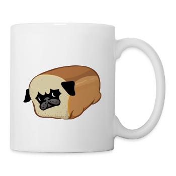 Time for a loaf check Pug - Coffee/Tea Mug - white - Right