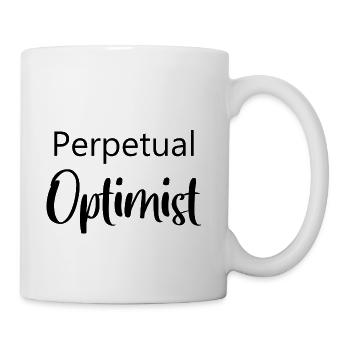 Perpetual optimist - Coffee/Tea Mug - white - Right