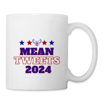 Mean Tweets 2024 10 - Coffee/Tea Mug - white - Right