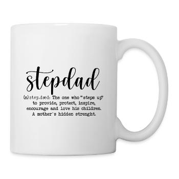 Stepdad Definition Father s Day - Coffee/Tea Mug - white - Right