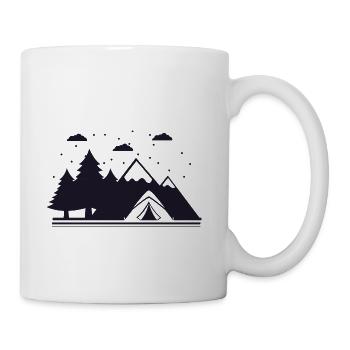 Camping Under The Stars - Coffee/Tea Mug - white - Right
