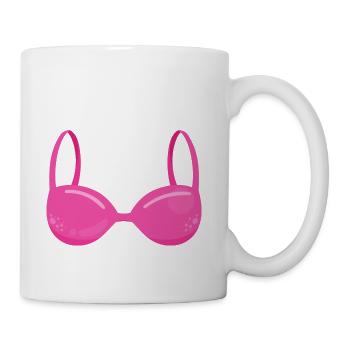 Breast Cancer Support Bra - Coffee/Tea Mug - white - Right