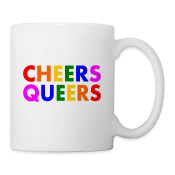 Cheers queers - Coffee/Tea Mug - white - Right