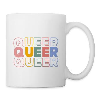 Queer Typography Design - Coffee/Tea Mug - white - Right