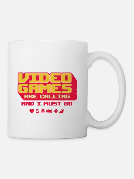 Video Games Are Calling And I Must Go - Coffee/Tea Mug - white