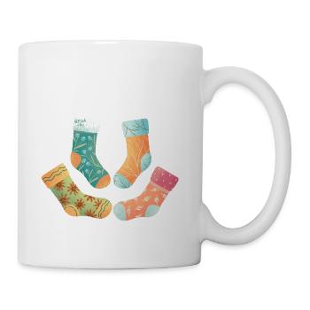 Cute Socks - Coffee/Tea Mug - white - Right