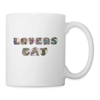 Cat lovers - Coffee/Tea Mug - white - Right