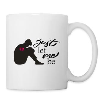 Lonely Silhouette Broken Heart - Coffee/Tea Mug - white - Right