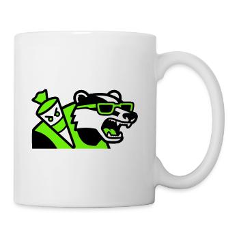 Badger School Cone Mascot - Coffee/Tea Mug - white - Right