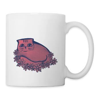 cat loaf - Coffee/Tea Mug - white - Right
