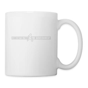 run better than government - Coffee/Tea Mug - white - Right