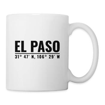 El Paso Coordinates - Coffee/Tea Mug - white - Right