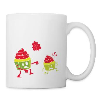Halloween Zombie Cupcake Monster Foodie Deserts - Coffee/Tea Mug - white - Right