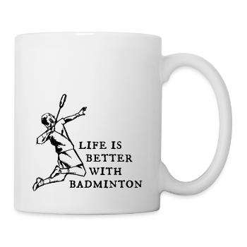 Badminton Badminton Player - Coffee/Tea Mug - white - Right