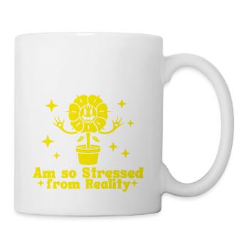 Stress From Reality Mono - Coffee/Tea Mug - white - Right