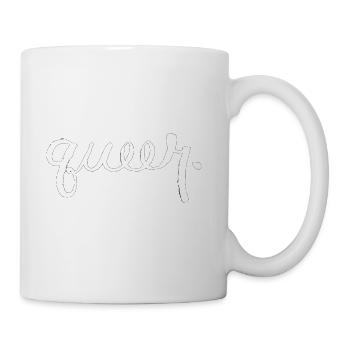 Just Plain Queer - Coffee/Tea Mug - white - Right