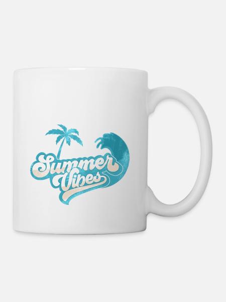 Funny Summer s Summer Vibes Design - Coffee/Tea Mug - white