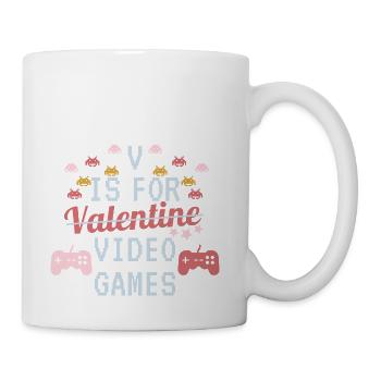 V Is For Video Games - Coffee/Tea Mug - white - Right