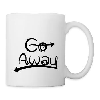 Go Away - Coffee/Tea Mug - white - Right