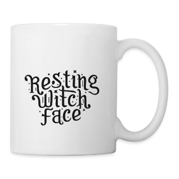 Resting Witch Face - Coffee/Tea Mug - white - Right