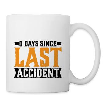 0 Days Since Last Accident 23 - Coffee/Tea Mug - white - Right