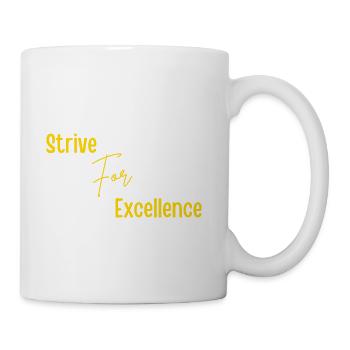 Strive for Excellence Gold - Coffee/Tea Mug - white - Right