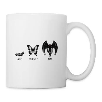 Mothman, Give Yourself Time Metamorphosis - Coffee/Tea Mug - white - Right