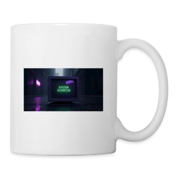 System Override: Neon Retro Console - Coffee/Tea Mug - white - Right