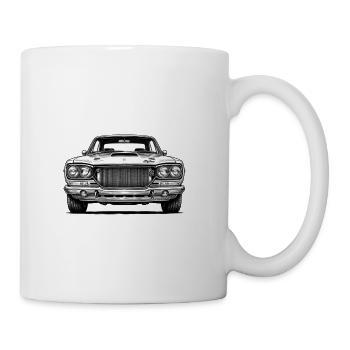 Front View: Historic JDM Classic Nissan Skyline - Coffee/Tea Mug - white - Right