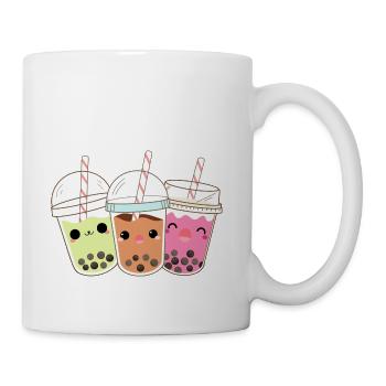3 Bubble Tea Boba Bubble Tea Kawaii - Coffee/Tea Mug - white - Right