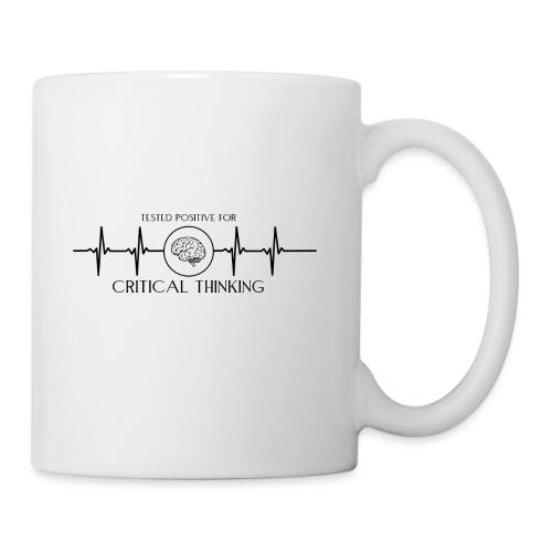 TESTED POSITIVE FOR CRITICAL THINKING BLACK - Coffee/Tea Mug